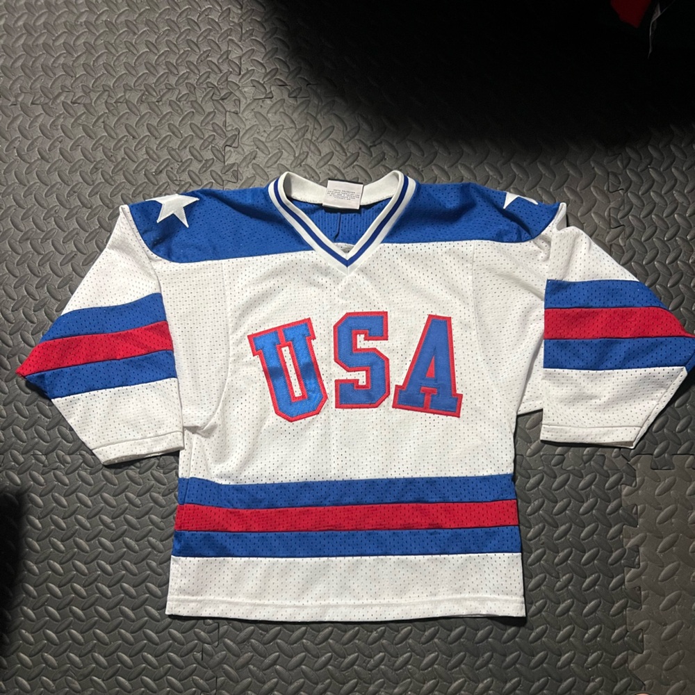USA Kids Jersey - White and Blue